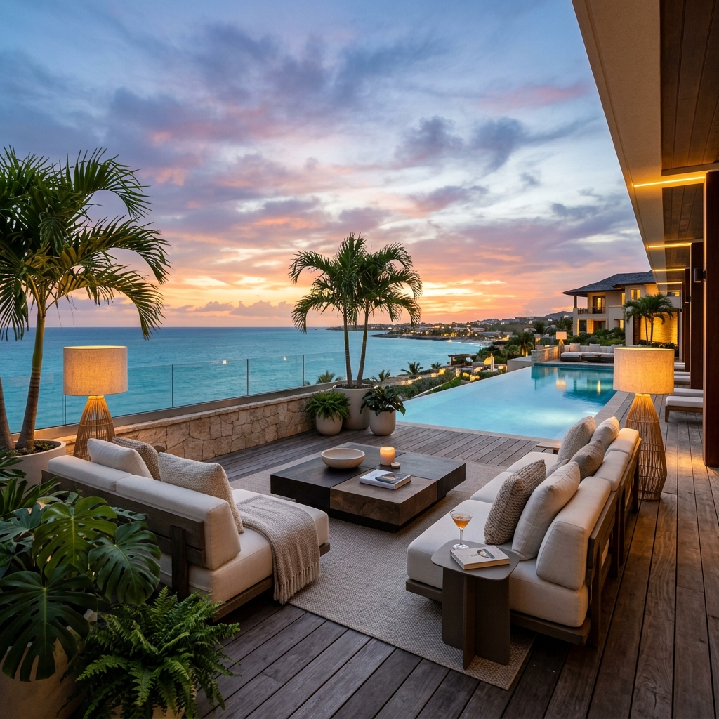 Luxury Outdoor Sunset Terrace Sourcing